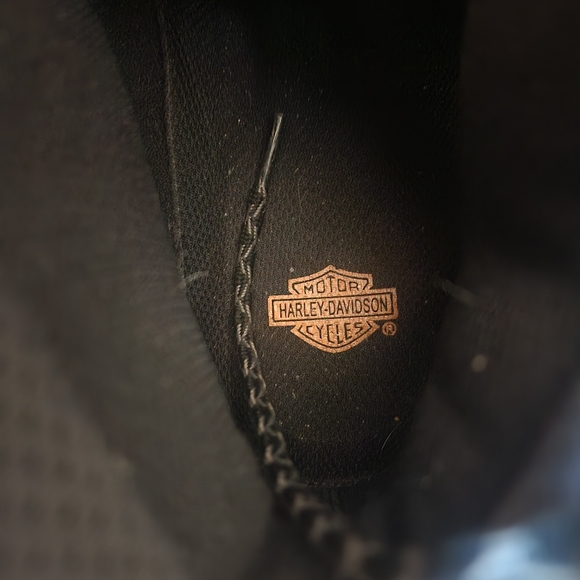 Harley-Davidson Black Lace-Up Boots